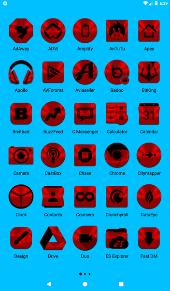 Red and Black Icon Pack - عکس برنامه موبایلی اندروید