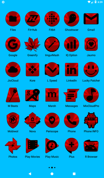 Red and Black Icon Pack - عکس برنامه موبایلی اندروید
