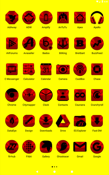 Red and Black Icon Pack - عکس برنامه موبایلی اندروید