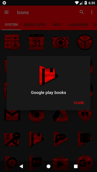 Red and Black Icon Pack - عکس برنامه موبایلی اندروید