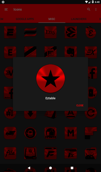 Red and Black Icon Pack - عکس برنامه موبایلی اندروید