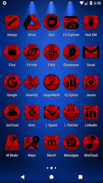 Red and Black Icon Pack - عکس برنامه موبایلی اندروید