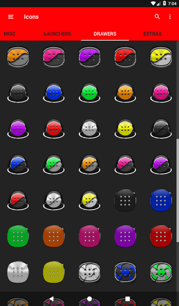 Red Icon Pack - Image screenshot of android app