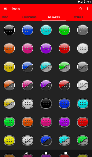 Red Icon Pack - Image screenshot of android app