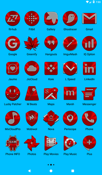 Red Icon Pack - Image screenshot of android app