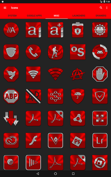 Red Icon Pack - Image screenshot of android app