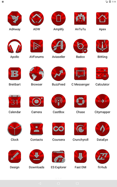 Red Icon Pack - Image screenshot of android app