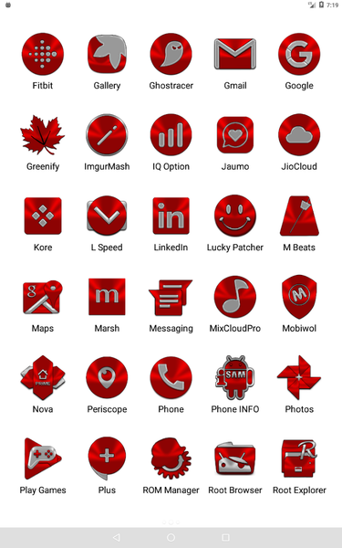 Red Icon Pack - Image screenshot of android app