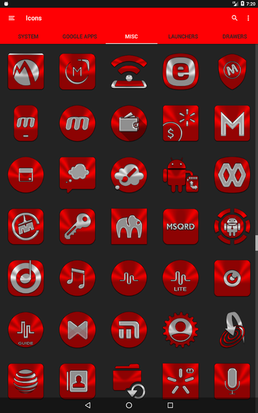 Red Icon Pack - Image screenshot of android app