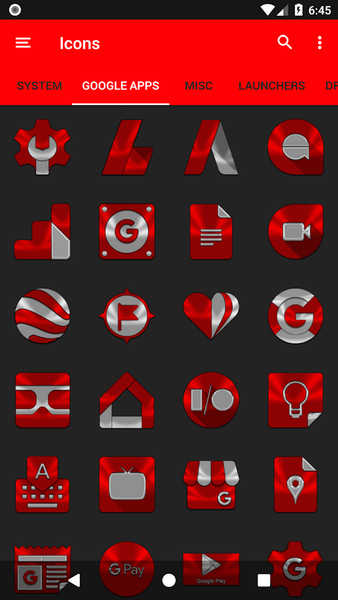 Red Icon Pack - Image screenshot of android app