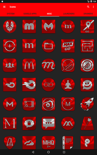 Red Icon Pack - Image screenshot of android app