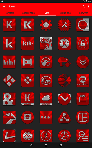 Red Icon Pack - Image screenshot of android app