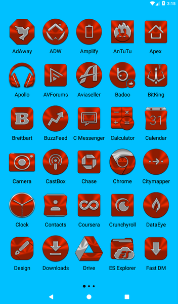 Red Orange Icon Pack - Image screenshot of android app
