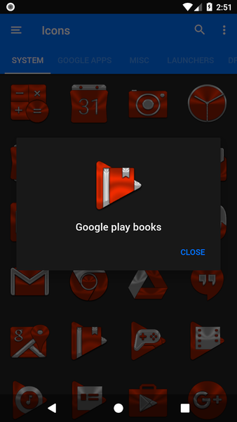 Red Orange Icon Pack - Image screenshot of android app