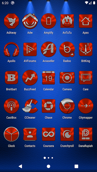 Red Orange Icon Pack - Image screenshot of android app