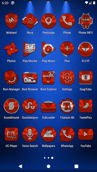 Red Orange Icon Pack - Image screenshot of android app