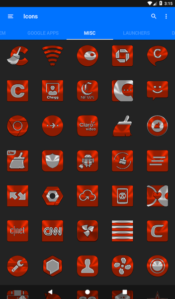 Red Orange Icon Pack - Image screenshot of android app