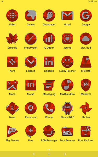 Red Orange Icon Pack - Image screenshot of android app