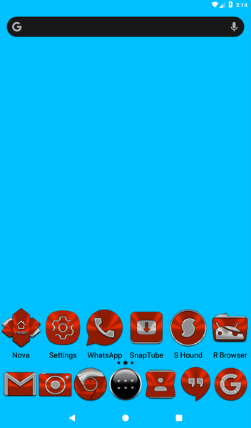 Red Orange Icon Pack - Image screenshot of android app