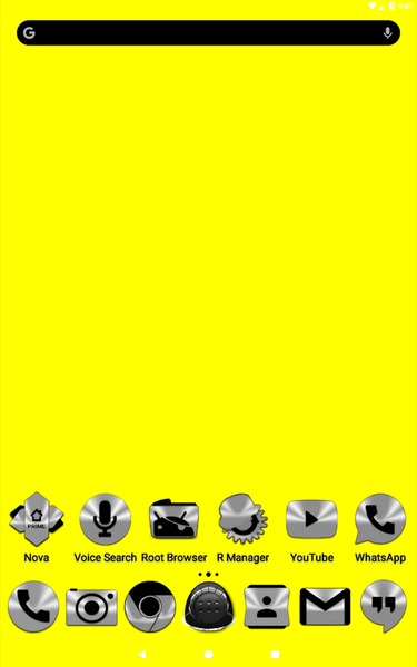 Silver and Black Icon Pack - عکس برنامه موبایلی اندروید