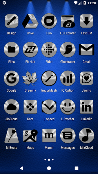 Silver and Black Icon Pack - عکس برنامه موبایلی اندروید