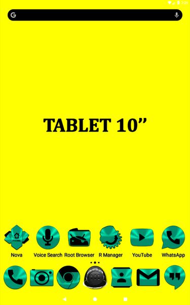 Teal and Black Icon Pack - عکس برنامه موبایلی اندروید