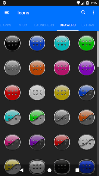 Teal and Black Icon Pack - عکس برنامه موبایلی اندروید