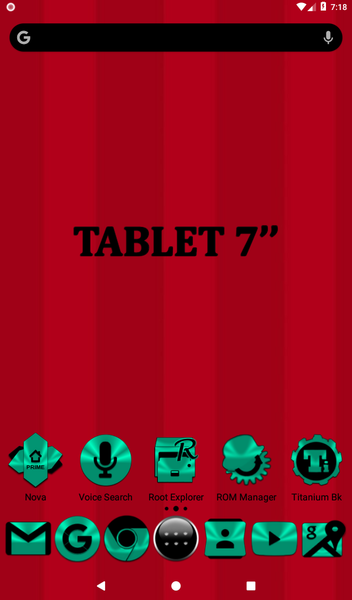 Teal and Black Icon Pack - عکس برنامه موبایلی اندروید