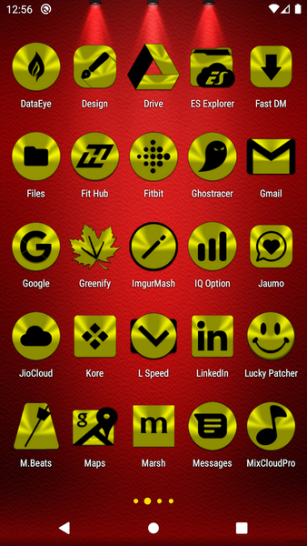 Yellow and Black Icon Pack - عکس برنامه موبایلی اندروید