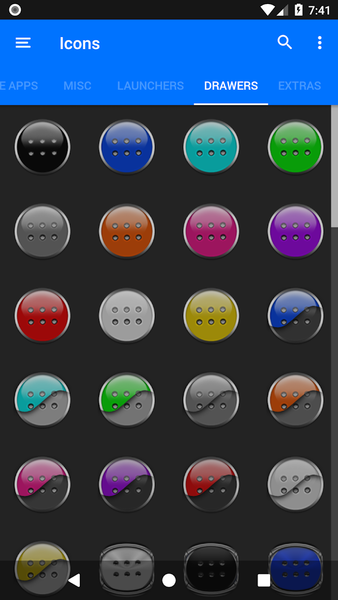 Yellow and Black Icon Pack - عکس برنامه موبایلی اندروید