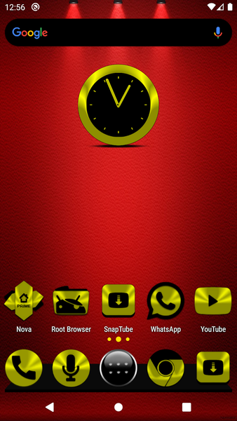 Yellow and Black Icon Pack - Image screenshot of android app