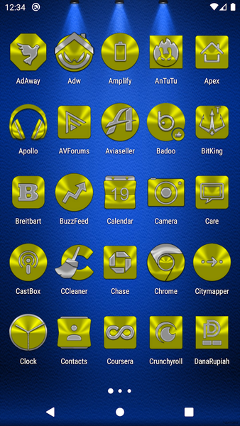 Yellow Icon Pack - Image screenshot of android app