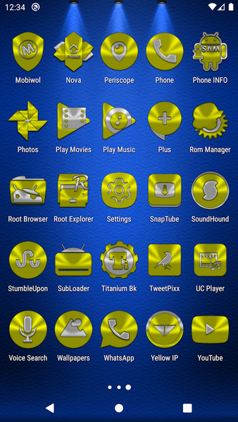 Yellow Icon Pack - Image screenshot of android app