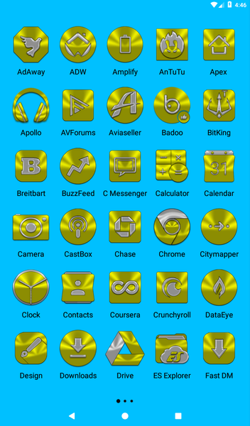 Yellow Icon Pack - Image screenshot of android app
