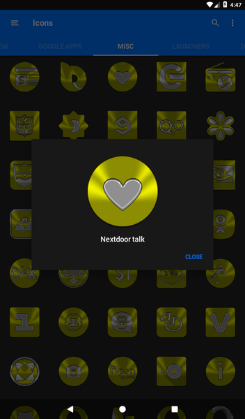 Yellow Icon Pack - Image screenshot of android app