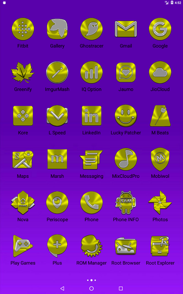 Yellow Icon Pack - Image screenshot of android app
