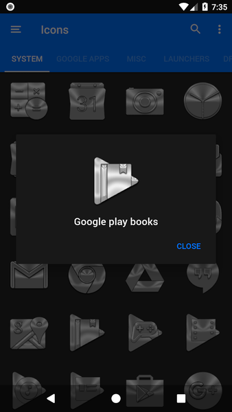 Silver and Chrome Icon Pack - Image screenshot of android app