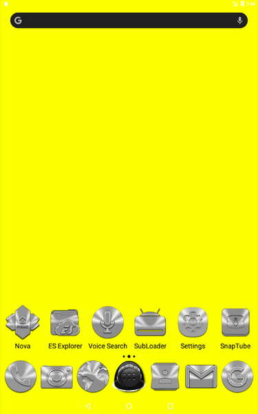 Silver and Chrome Icon Pack - Image screenshot of android app