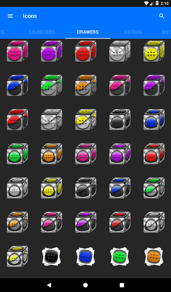 Silver and Grey Icon Pack - Image screenshot of android app