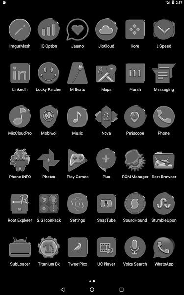 Silver and Grey Icon Pack - Image screenshot of android app