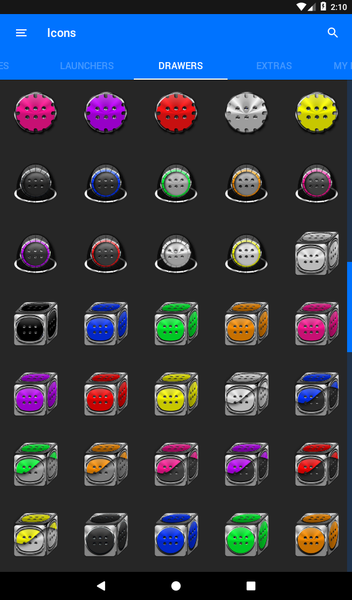 Silver and Grey Icon Pack - Image screenshot of android app