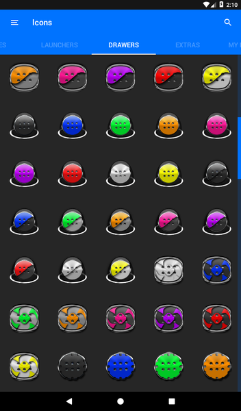 Silver and Grey Icon Pack - Image screenshot of android app