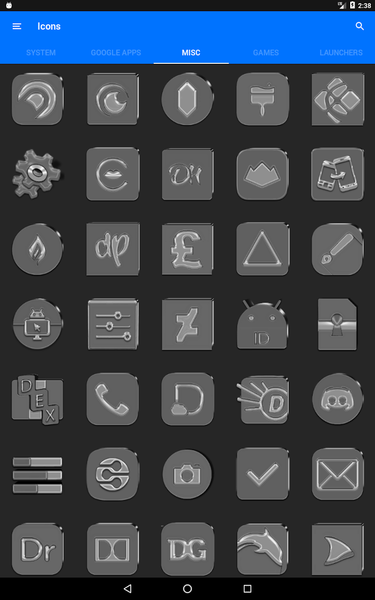 Silver and Grey Icon Pack - Image screenshot of android app
