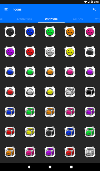 Silver and Grey Icon Pack - Image screenshot of android app