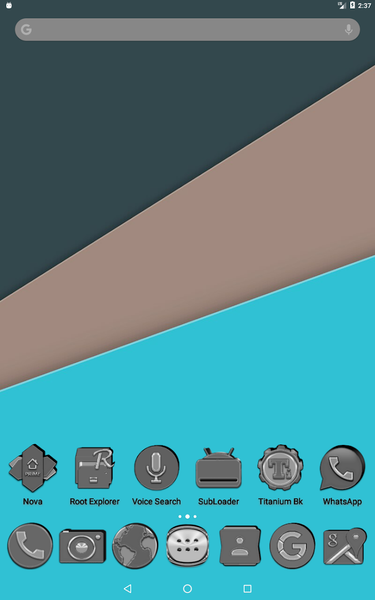 Silver and Grey Icon Pack - Image screenshot of android app