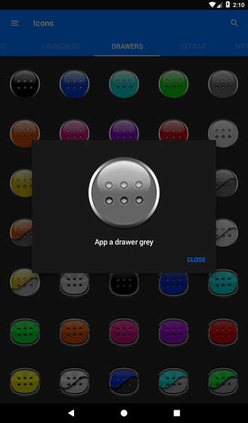 Silver and Grey Icon Pack - Image screenshot of android app
