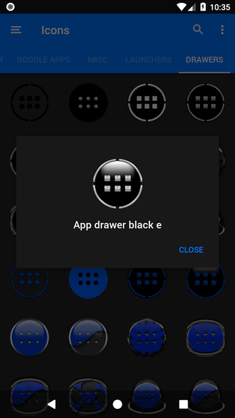 Oreo Silver Icon Pack - Image screenshot of android app