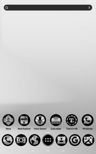 Oreo Silver Icon Pack - Image screenshot of android app