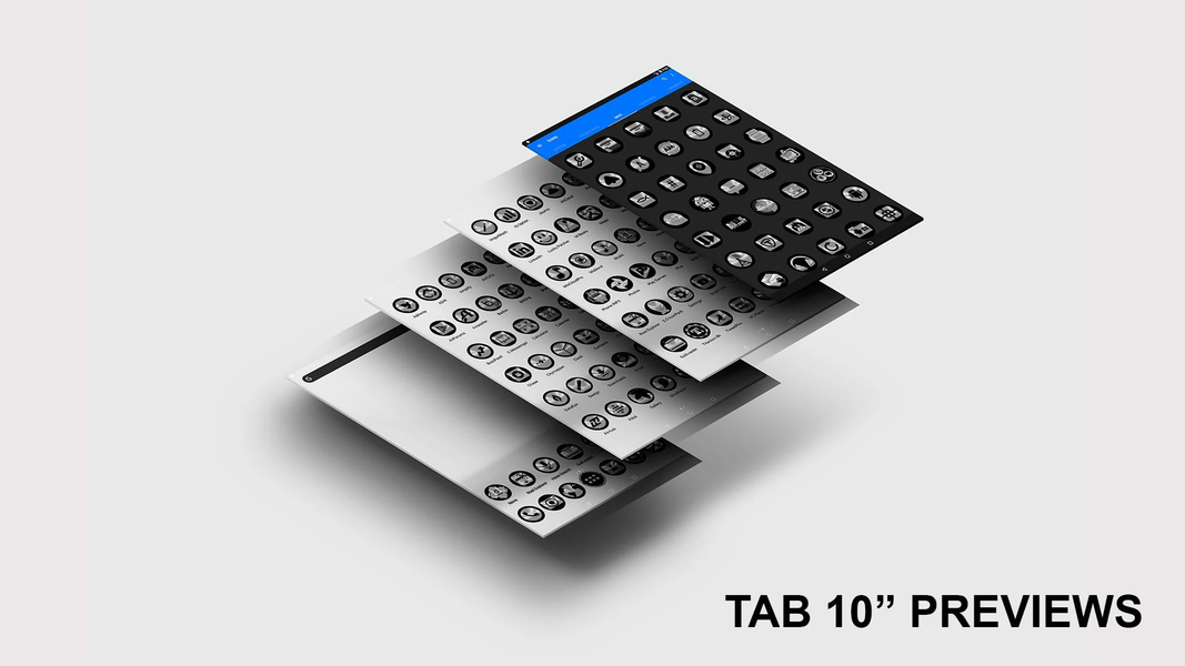 Oreo Silver Icon Pack - Image screenshot of android app