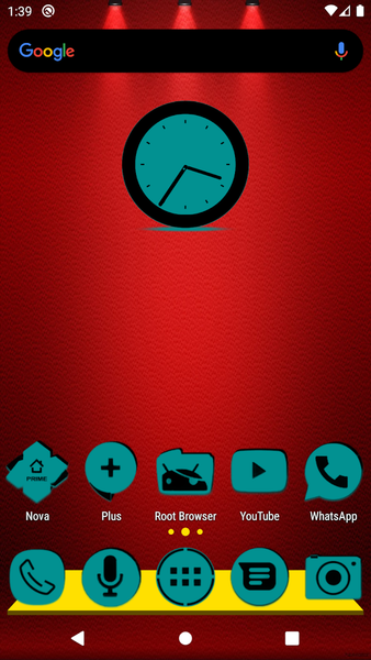 Teal and Black Icon Pack - عکس برنامه موبایلی اندروید
